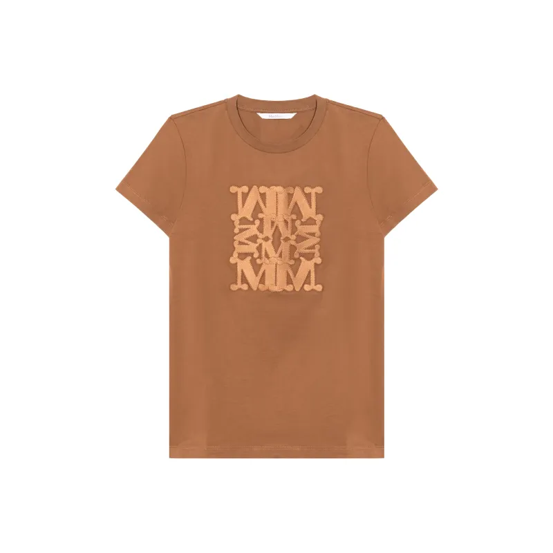 Tシャツ・カットソー MM Max Mara Woman T-Shirt Beige 2516111017600 017 Max Mara マックスマーラ トップス PETER ペーター テクニカル
