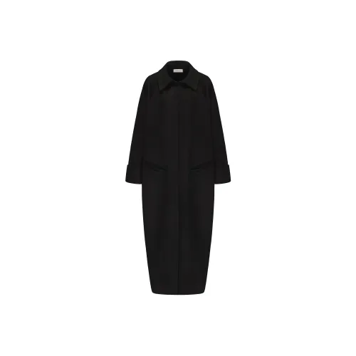 RUOHAN 블랙 여성 코트