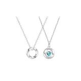 Couple's (1 Pair)-[3 Seconds Heartbeat Necklace-Heart Style]