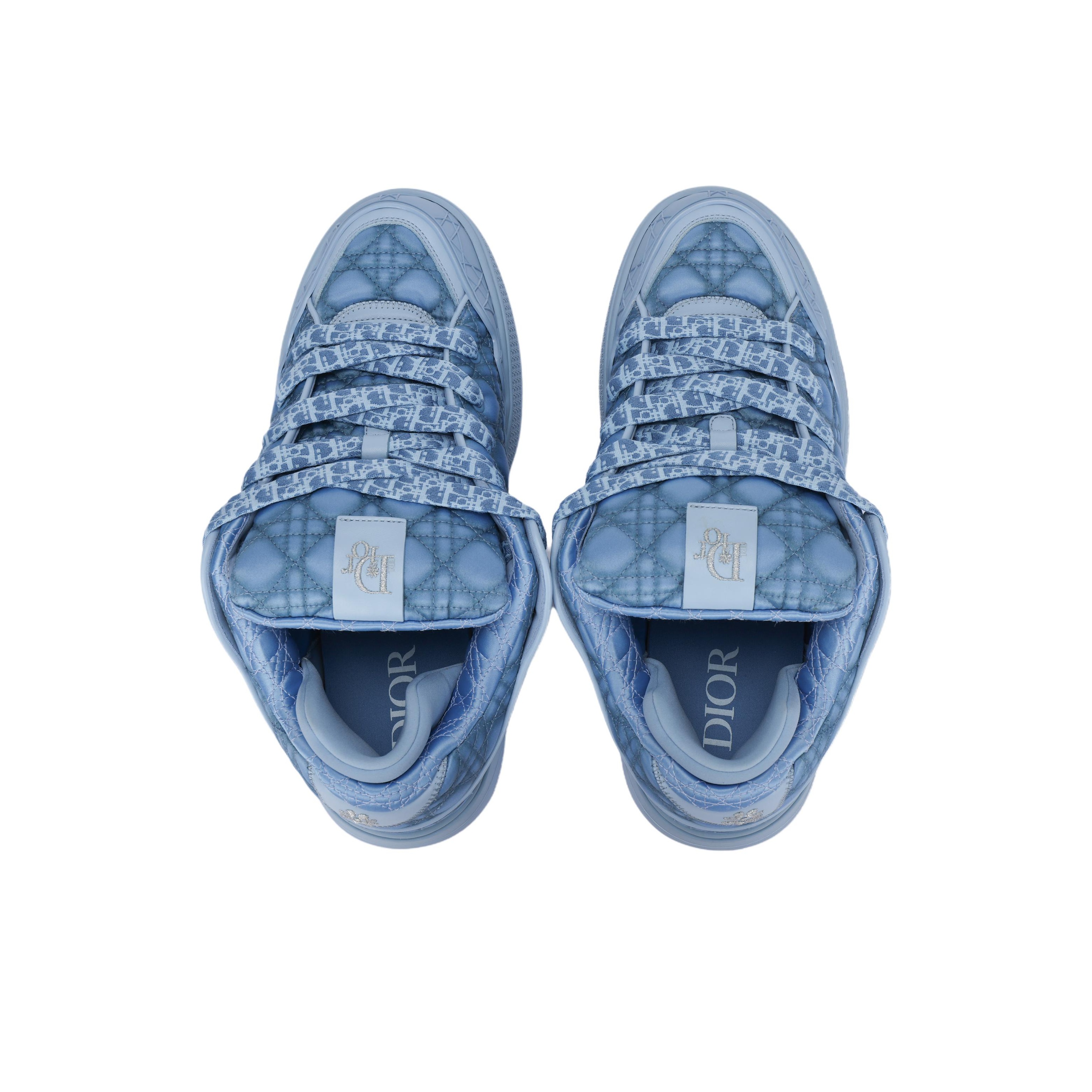 DIOR B9S Skater Erl Blue Kumo Cannage Satin - POIZON