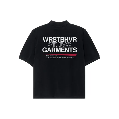 WRSTBHVR PIONEER 남녀공용 폴로 셔츠