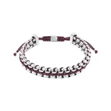 Burgundy Red/Silver Dual Multicolor