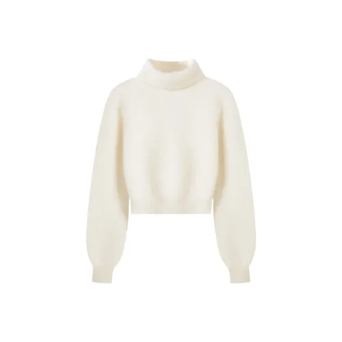 CRUSH COLLECTION 화이트 여성 스웨터