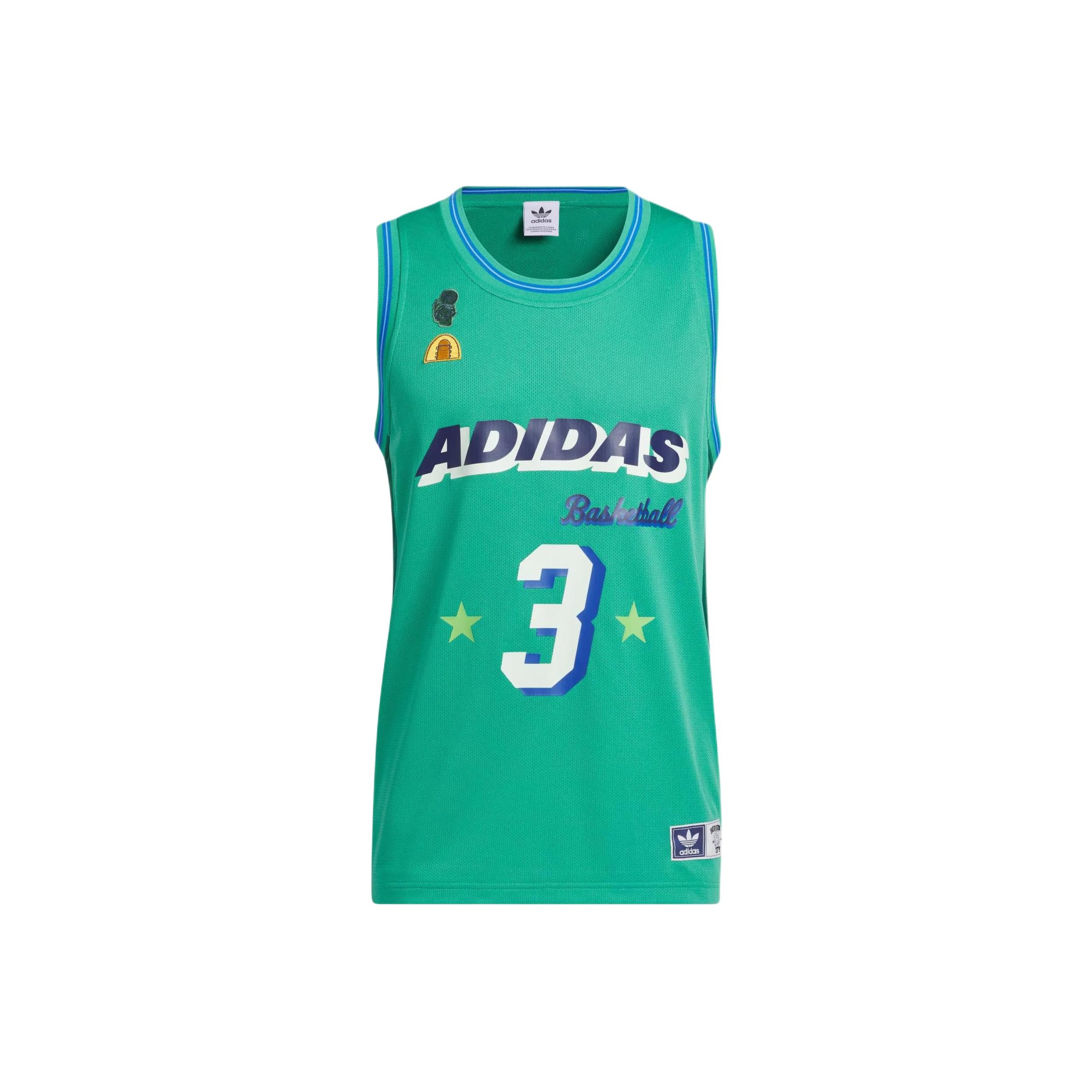 ☆Adidas☆Originals Hoop York City Jersey Green adidas Unisex Hoop York City Basketball Jersey - Green