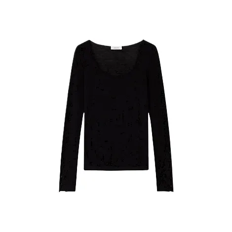 CRUSH COLLECTION 블랙 여성 스웨터