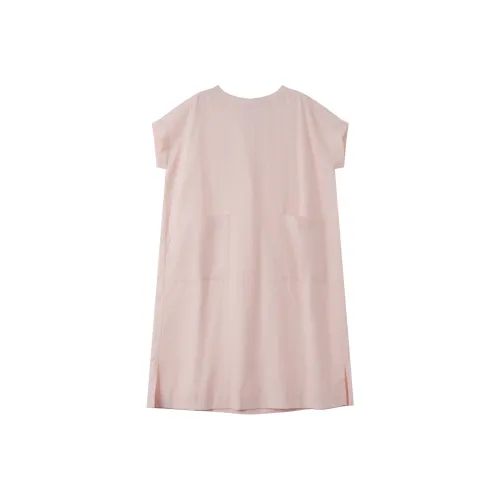 DE Mincollection 플레시 핑크 여성 반팔 원피스