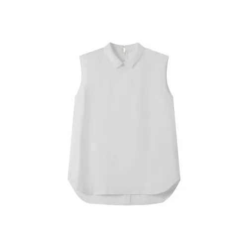 DE Mincollection 화이트 여성 셔츠