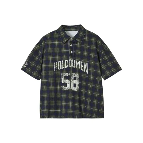 Holdoumen 색상 그리드 여성 폴로 셔츠