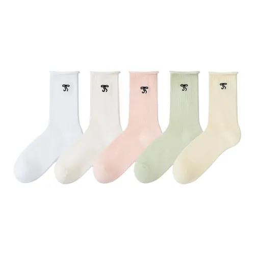 COTTON CHEESE 여성 크루 삭스
