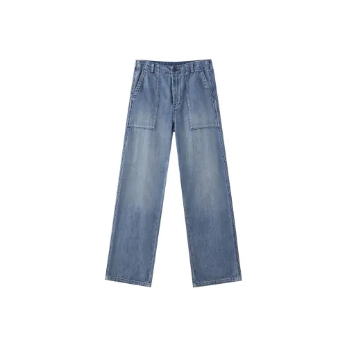 ROMI STUDIO Light Navy Blue 여성 청바지