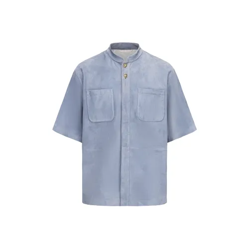 GALLIANO LANDOR 블루 남성 셔츠