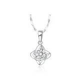 [1 Carat Moissanite]Lucky Four-Leaf Clover Necklace