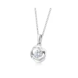925 Sterling Silver with White Zircon Style