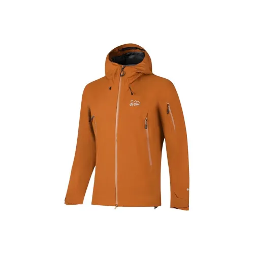 OZARK GEAR 브라운 남녀공용 바람막이 재킷