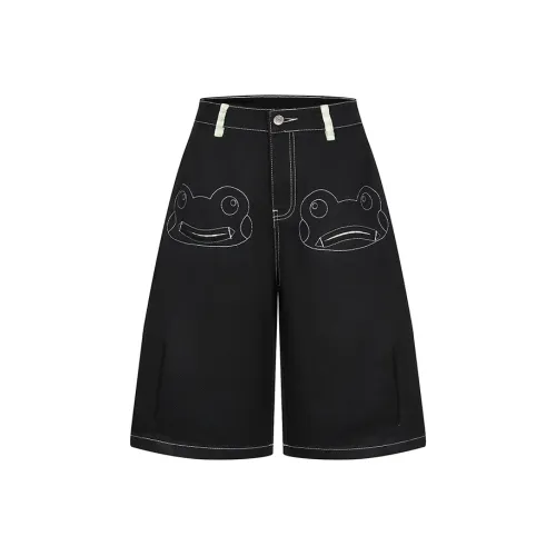 MeiHaoStore 블랙 남녀공용 청바지