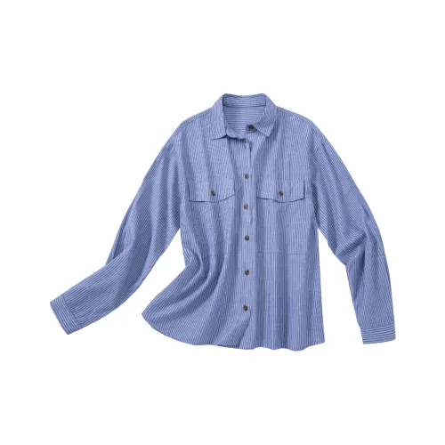 Le Alfashionline 블루 여성 셔츠