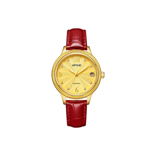 HIPINE 오토매틱 메커니컬 무브먼트 여성 중국 시계 33MM 골든