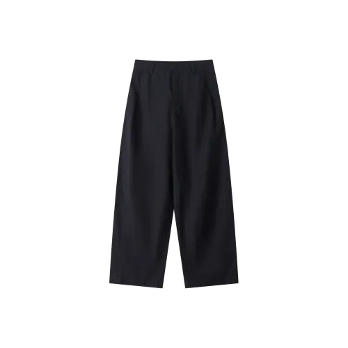DE Mincollection 네이비 블루 여성 캐주얼 팬츠