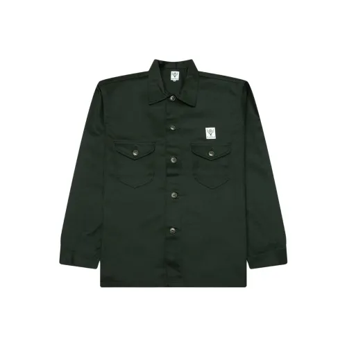South2 West8 그린 남성 셔츠