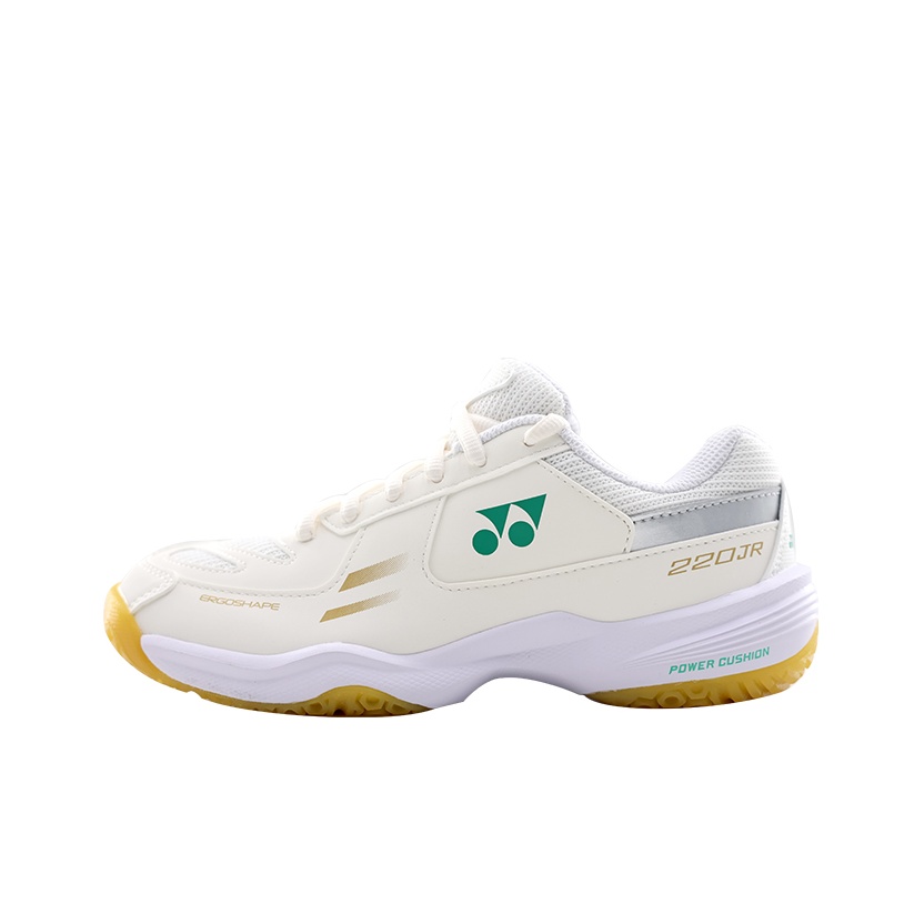 YONEX Badminton Shoes Unisex Low-Top White Beige - POIZON