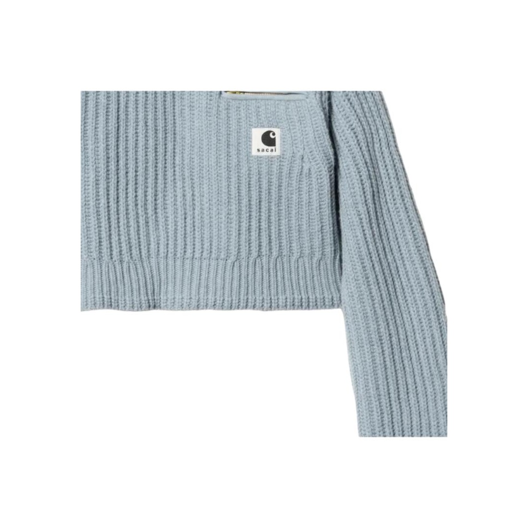 トップス sacai Carhartt Knit Pullover Detroit Sacai X Carhartt Knit Pullover Detroit - Black (L/JP4