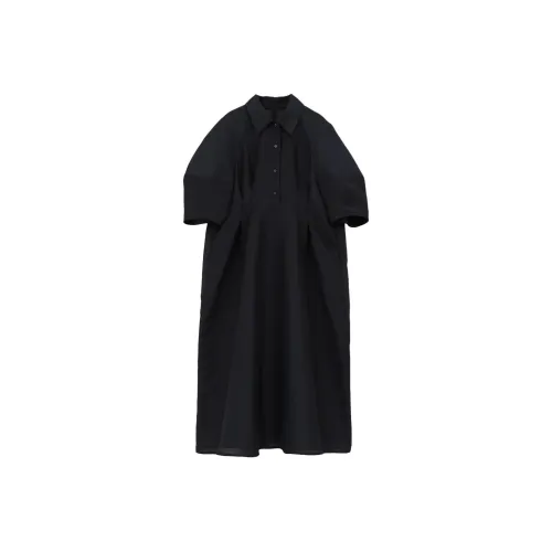 CLANE 마린 블루 여성 반팔 원피스