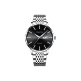 Silver Black Dial