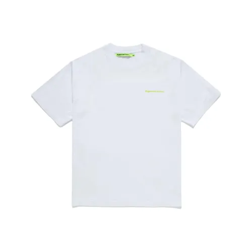 SUPERVSN 화이트 남녀공용 티셔츠