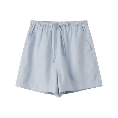 DE Mincollection 라이트 블루 여성 캐주얼 반바지