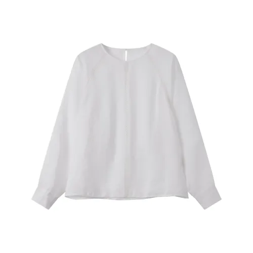 DE Mincollection 화이트 여성 셔츠