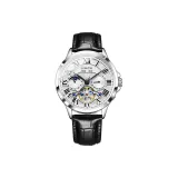 Silver White Dial-Belt Style
