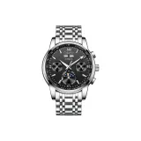 Silver Black Dial