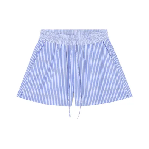 HOUSE OF DAGMAR 블루 여성 캐주얼 반바지