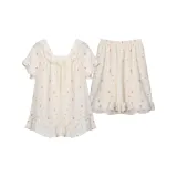 Beige Strawberry Print