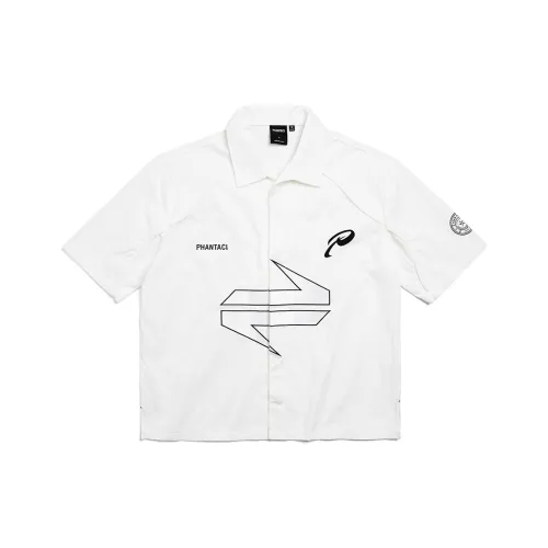 PHANTACI 화이트 남녀공용 셔츠