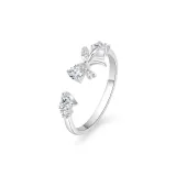 Silver 925-Sweet Style Bowknot Single Ring