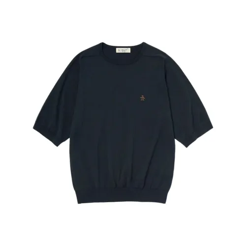 MUNSINGWEAR 마린 블루 남성 니트웨어