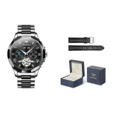 Steel Band Jet Black Men's Watch