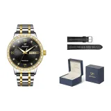 Men's Steel Band Black Dial