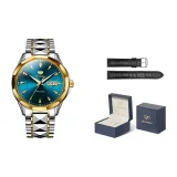 Steel Band Blue Dial[Includes: Exclusive Box+Leather Strap]