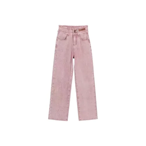 Cotton Gene 더티 핑크 여성 청바지