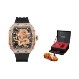 Rose Case Rose Dial Vinyl Strap (Rhinestone-Embellished)-Model Car Box (Random Model Car)