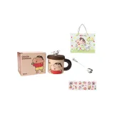 Crayon Shin-Chan and Shiro Mug Brown (with Spoon+Gift Box Set)