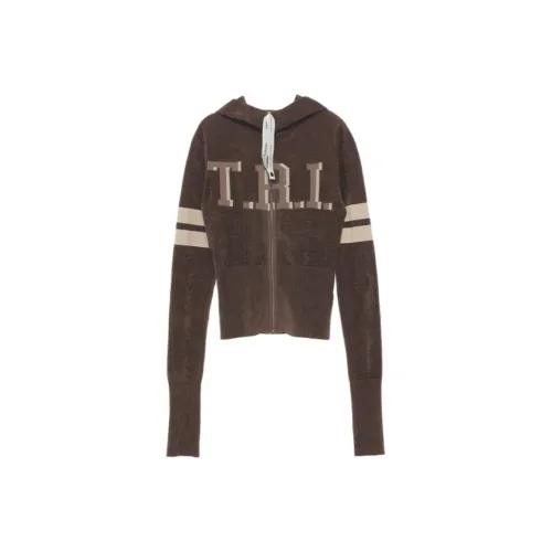 TRINITE D'ESTIENNE 커피 색상 여성 맨투맨