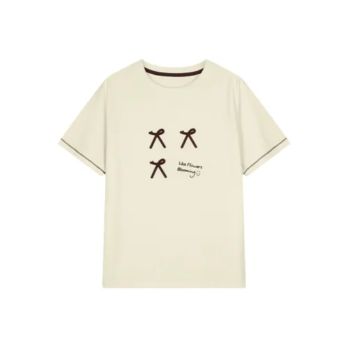 ACMEITEM 베이지 옐로우 남녀공용 티셔츠