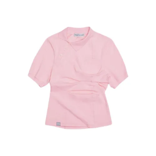 TRINITE D'ESTIENNE 핑크 여성 폴로 셔츠