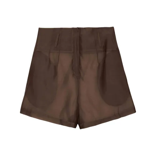 THE FRANKIE SHOP 브라운 여성 캐주얼 반바지