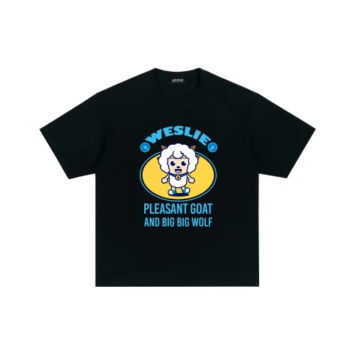 Pleasant Goat And Big Big Wolf 남녀공용 티셔츠