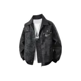 Black Washed PU Leather