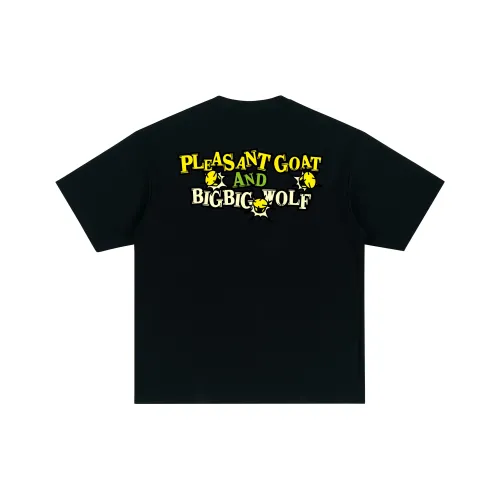 Pleasant Goat And Big Big Wolf 남녀공용 티셔츠